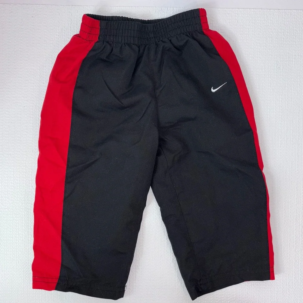 Nike Infant Tracksuit Set Jacket Pants Red Black White 12M Outfit - Picture 3 of 6